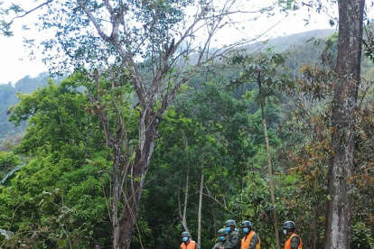 Operaciones. Los militares encontraron material destinado a la actividad minera.