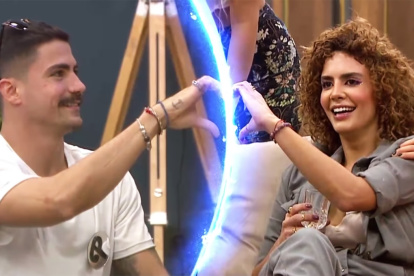 Andrés Salvatierra y Mare Cevallos, una de las parejas más populares dentro del reality.