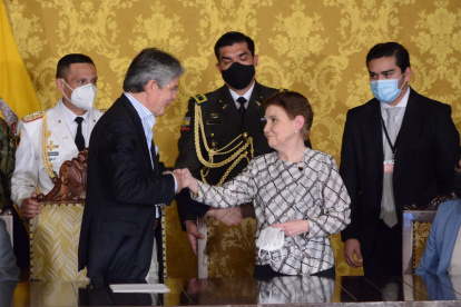 El presidente Guillermo Lasso y su ministra de Gobierno, Alexandra Vela, tienen claro el camino para sortear el bloque de la Asamblea.