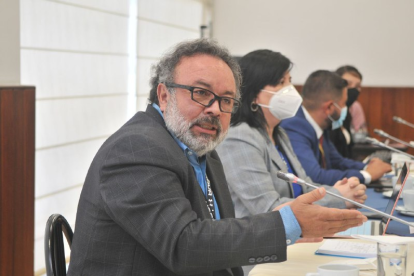 Detalle. José María Lalama explicó de la reducción del presupuesto.