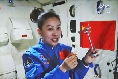 Wang Yaping fue la segunda mujer china en viajar al espacio después de Liu Yang./ Tomada de Twitter.