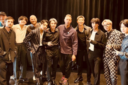 Foto publicada por Chris Martin, líder de Coldplay, en su cuenta de Instagram.