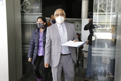 Pedido. Ciro Guzmán y Gabriela Beltrán fueron a la Judicatura.