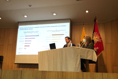 Guillermo Avellán, gerente del BCE, dio a conocer las cifras del crecimiento económico