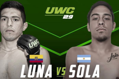 El ecuatoriano, Adrian Luna será parte de la cartelera estelar del evento