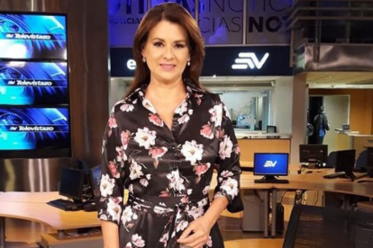 Teresa Arboleda en el estudio de Televistazo.
