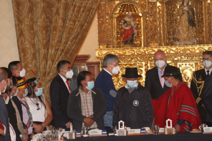 La reunión entre indígenas y el gobierno no ha logrado su objetivo.