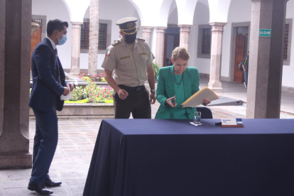 Balance. La ministra de Gobierno presentó un balance de los diálogos con la agrupación indígena.