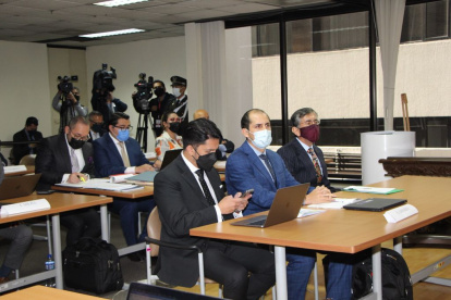 Diligencia. La audiencia se instaló pasadas las 08:00 en la Corte Nacional