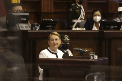 Ministra. Alexandra Vela presentó un diagnóstico de la situación de la seguridad en el país y no trazó una sola política para afrontar la crisis carcelaria.