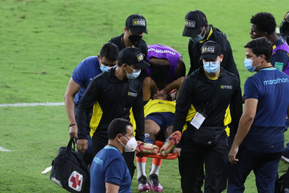 Byron Castillo dejó el gramado del Monumental en el duelo ante Bolivia.