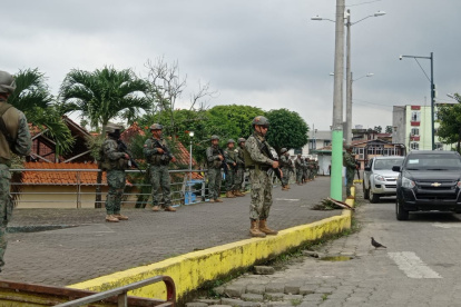 FF.AA. Desde el 9 de octubre de 2021 se reforzó la seguridad en San Lorenzo, cantón en el norte de Esmeraldas.