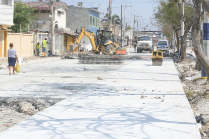 Trabajos. Las tareas comenzaron en esta arteria del sur de la ciudad.