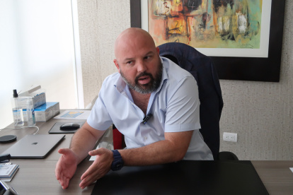 El presidente de la LigaPro, Miguel Ángel Loor, habló con EXPRESO sobre la deuda por derechos de TV.