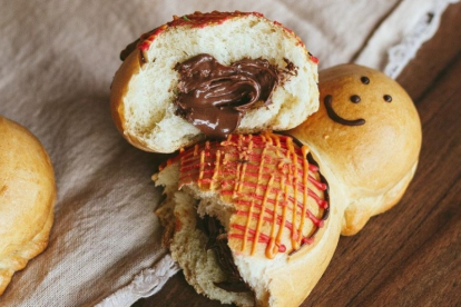Celebre el Día de los Difuntos con esta deliciosa guagua de pan rellena de Nutella.