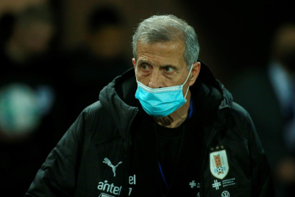 Fotografía de archivo de Óscar Washington Tabárez director técnico de Uruguay.