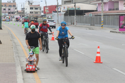 Actividad. La jornada se realizó por 17 kilómetros.