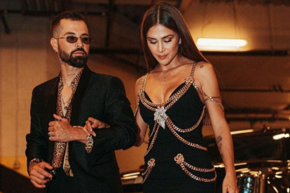 Mike Bahía y Greeicy.