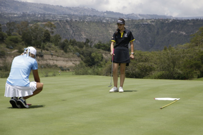 Avelina Ordóñez durante el Campeonato Sudamericano Prejuvenil y Juvenil de Golf