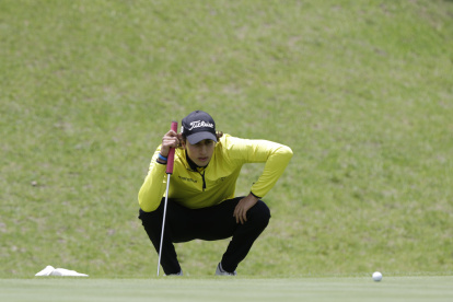 Phillippe Thorin durante su participación en el Sudamericano Juvenil de Golf en el club Los Arrayanes.