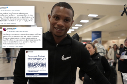 Álex Quiñónez fue asesinado este 22 de octubre. Políticos dejan sus condolencias en Twitter.