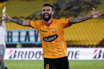 El goleador uruguayo Gonzalo Mastriani de Barcelona, en una fotografía de archivo.