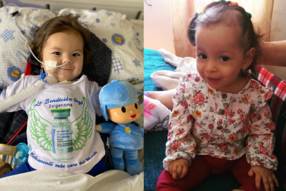 En la foto: DerEK Y Nohelia, niños que padecen Atrofia Muscular Espinal tipo I.