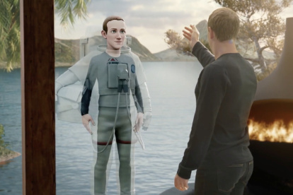 Mark Zuckerberg, CEO de Facebook, en su metaverso.