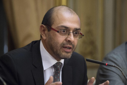 Fotografía de archivo en la que se registró al viceministro de Movilidad Humana de Ecuador, Luis Vayas, en Madrid (España).