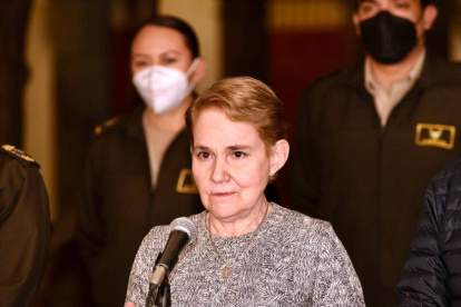 La ministra dio un balance de las protestas.