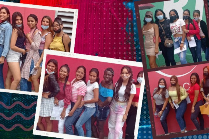 Algunas de las aspirantes.