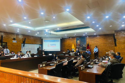 Sesión. Los concejales expresaron su descontento con el Código de Ética que presentó Quito Honesto.