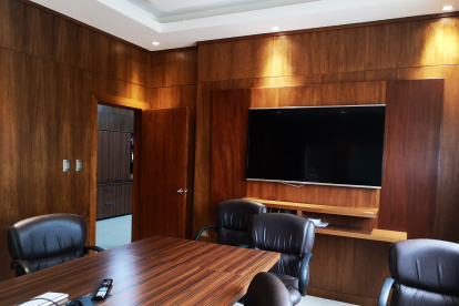 Esta oficina ocupaba Gad Goldstein en Ecuagran, al sur de Guayaquil