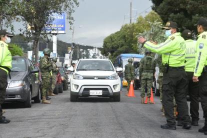 Policías realizaron operativos en la capital.
