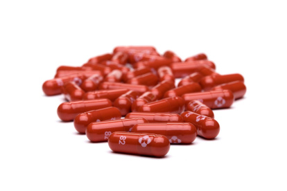 Imagen facilitada por la compañía Merck de su fármaco molnupiravir.