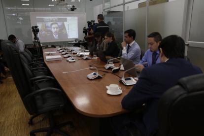 Investigación. Guillermo Avellán, gerente del Banco Central, fue el primero en comparecer en la Comisión de Fiscalización por el caso Álex Saab.