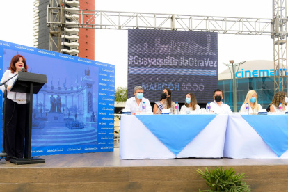 Fundación Malecón 2000 presentó el proyecto Guayaquil brilla otra vez en julio.