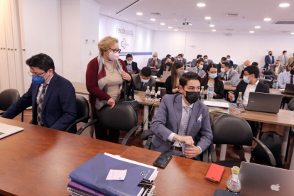 Suspensión. En el Complejo Judicial norte de Quito se realizó la primera parte del juzgamiento para 14 sospechosos de peculado en las pruebas PCR.