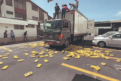 Aprehensión. La semana del 14 de octubre la Policía Antinarcóticos decomisó cerca de media tonelada de droga en el sector de Calacalí.
