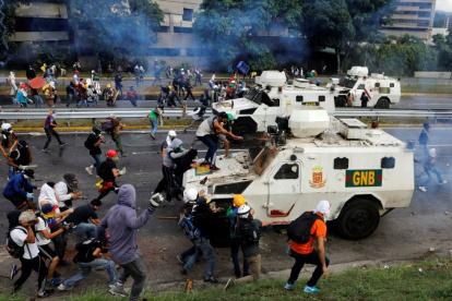 Las fuertes protestas de 2017 y 2018 en Venezuela dejaron decenas de muertos y heridos.