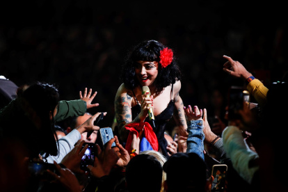 La artista chilena Mon Laferte, en una fotografía de archivo.