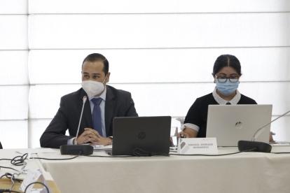 Asamblea. Andrés Ordóñez, subdirector general de Cumplimiento Tributario del SRI, asistió este lunes 8 de noviembre a la Comisión de Fiscalización.