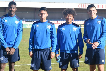 Daniel Bravo, Jonathan Morocho, Carlos Sánchez y Mateo Piedra ya trabajaron en el Numancia.