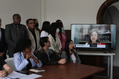 Quito. Los miembros del partido de la Revolución Ciudadana rechazaron la apertura de un expediente en la Fiscalía