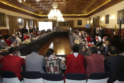 Encuentro. El pasado 10 de noviembre, el Gobierno y la Conaie retomaron el diálogo en pausa desde el 4 de octubre. Tres coincidencias salieron de la cita.