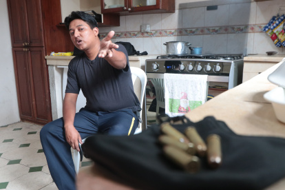 Sobreviviente. Galo Aguiño, guardia de seguridad privada, cuenta a Diario EXPRESO los enfrentamientos que ha tenido con los delincuentes.