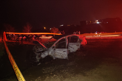 Presunto vehículo utilizado en el secuestro