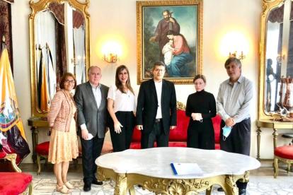 Reunión. “Primeras acciones”, así se catalogó la reunión con la Iglesia católica para el proceso de pacificación.