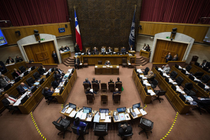 Vista del Senado chileno, donde será votado un proyecto de ley que permitiría legalizar el matrimonio entre personas del mismo sexo en Chile.
