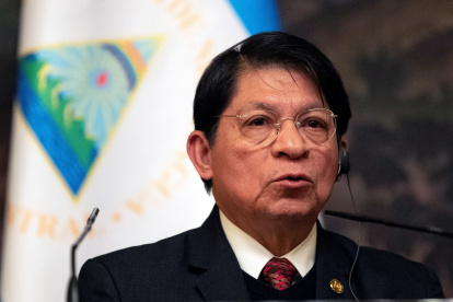 El canciller de Nicaragua, Denis Moncada. EFE/Sergei Ilnitsky